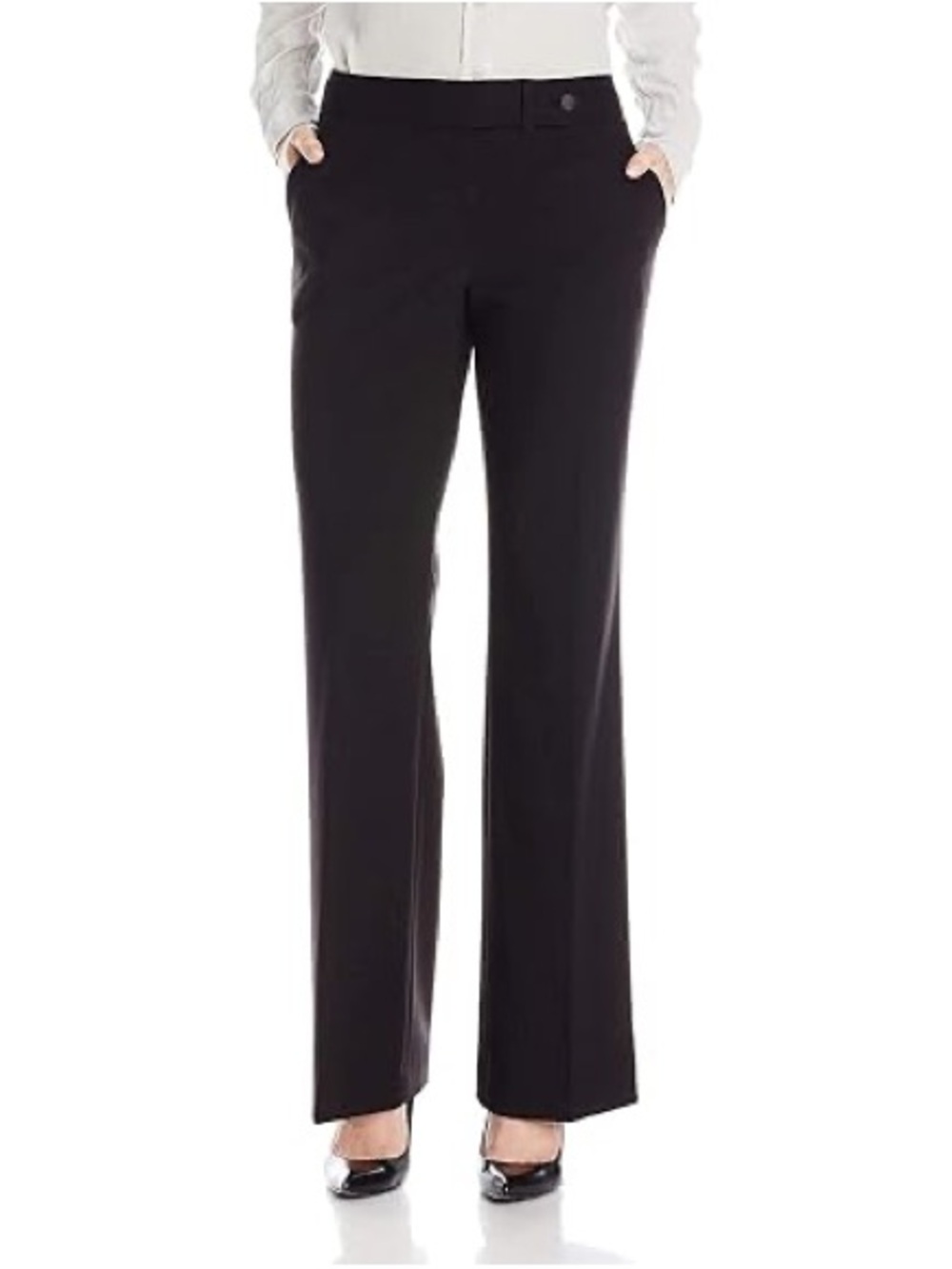 Calvin Klein Women’s Size 14 Black Classic Fit Trouser Dress Pants 32.5”